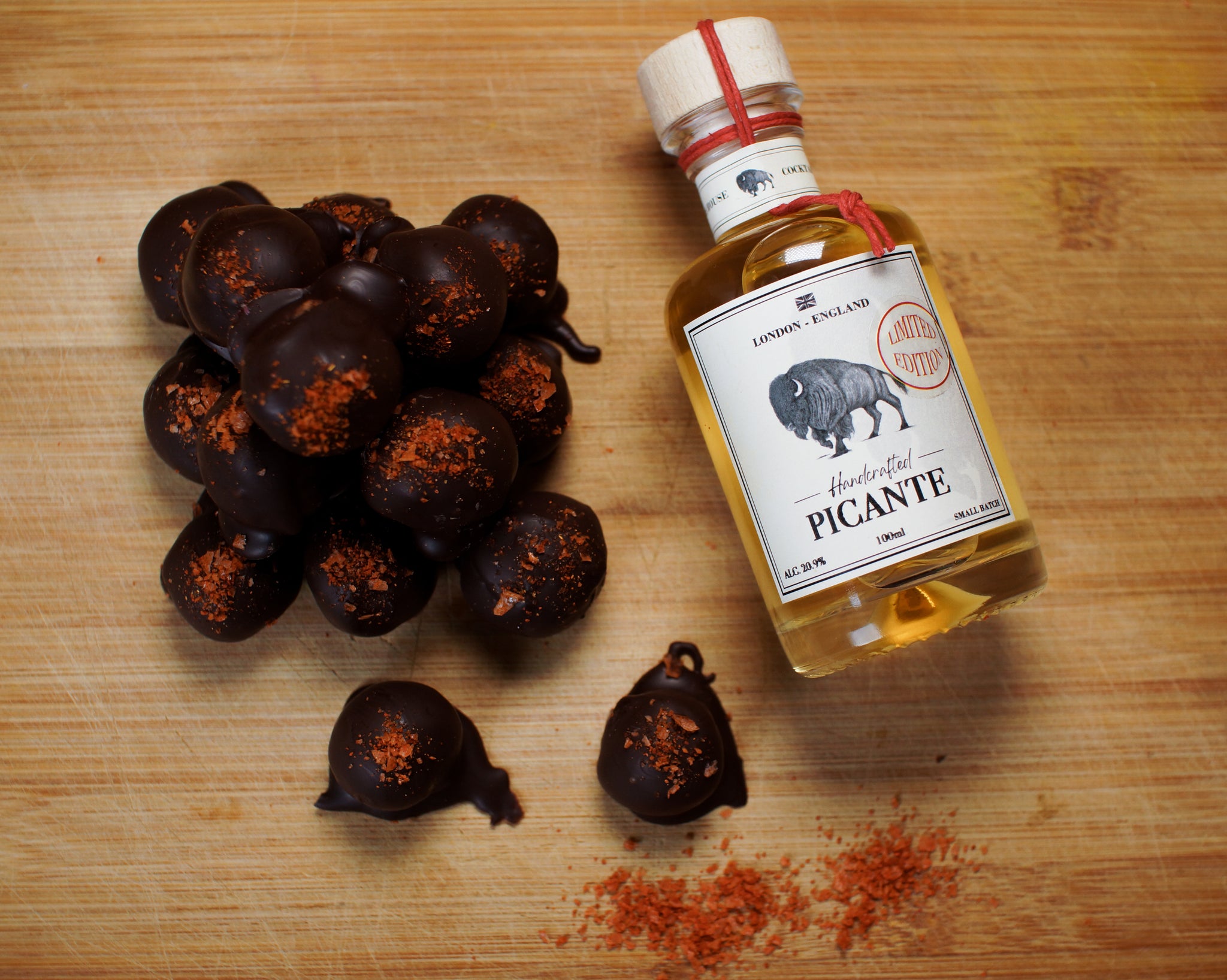 Picante-Spiked Chocolate Truffles